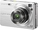 Sony Cybershot DSCW120 7.2MP Digital Camera with 4x Optical Zoom with Super Steady Shot (Silver)